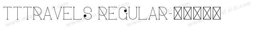 TTtravels regular字体转换